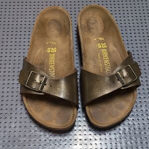 Birkenstock Metallic Brown Sandals